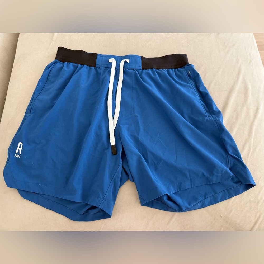 RHONE Blue Athletic Shorts